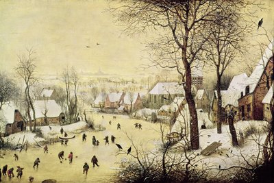 Winter Landscape with Skaters and a Bird Trap by Pieter Bruegel the Elder